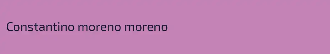 Constantino moreno moreno